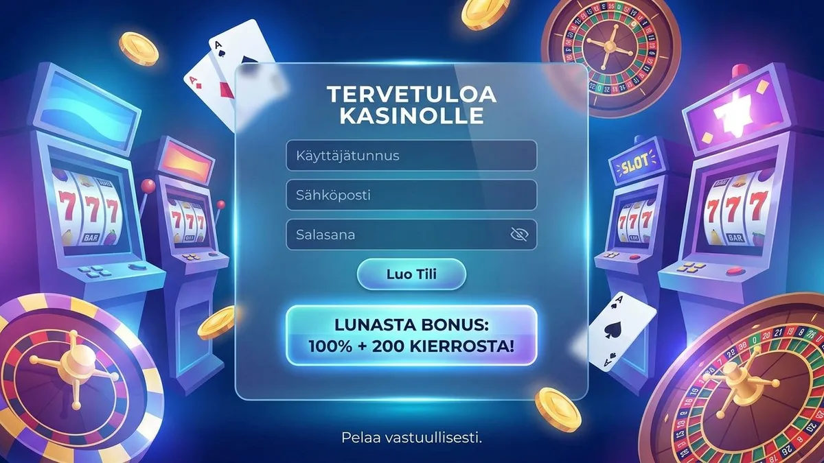 Rekisteröidy bonuksen kanssa